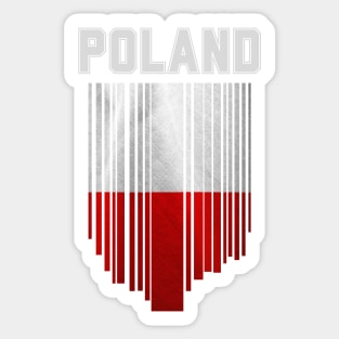 Poland flag, polish flag Sticker
